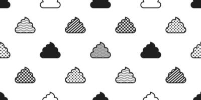 Poo seamless pattern vector checked stripes polka dot isolated dog repeat wallpaper tile background icon Cartoon illustration design