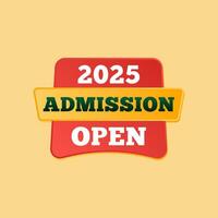 2025 admission open school education banner social media post template vector