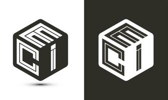 QMC letter logo design with illustrator cube logo, vector logo modern alphabet font overlap style.