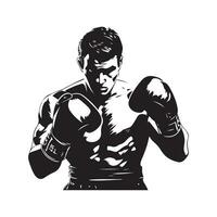 Boxer image Vector, Illustration, Art, Design vector