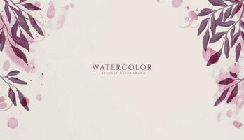 Abstract horizontal watercolor background. Neutral light colored empty space background illustration vector