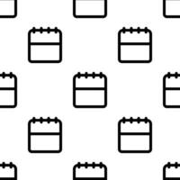 Calendar seamless pattern background . vector