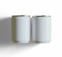 Small size or Mini size soda can with a metalic texture and realistic render 3D photo