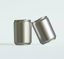 Small size or Mini size soda can with a metalic texture and realistic render 3D photo