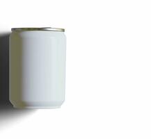 Small size or Mini size soda can with a metalic texture and realistic render 3D photo