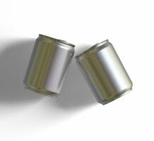 Small size or Mini size soda can with a metalic texture and realistic render 3D photo