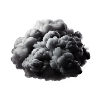 storm cloud object isolated on transparent background ,pollution cloud png ,generative ai
