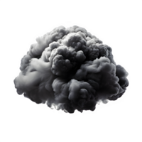 storm cloud object isolated on transparent background ,pollution cloud png ,generative ai