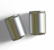 Small size or Mini size soda can with a metalic texture and realistic render 3D photo