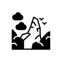 Mount Everest icon in vector. Illustration vector