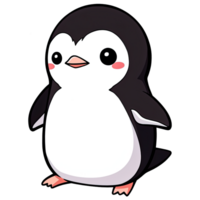 Cute Chibi Penguin Clipart AI Generative png