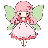 Cute Chibi Fairy AI Generative png