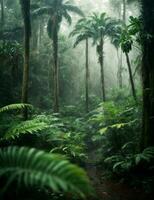 A tropical rain forest natural AI Generated photo