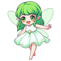 Cute Chibi Fairy AI Generative png