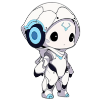 chibi futuriste robot ai génératif png