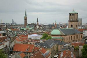 Copenhagen Denmark 18.05. 2023. Copenhagen, the capital of Denmark, is located on the offshore islands of Zealand and Amager. photo
