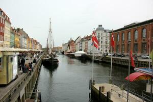 Copenhagen Denmark 18.05. 2023. Copenhagen, the capital of Denmark, is located on the offshore islands of Zealand and Amager. photo