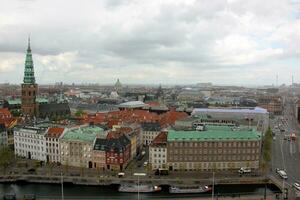 Copenhagen Denmark 18.05. 2023. Copenhagen, the capital of Denmark, is located on the offshore islands of Zealand and Amager. photo