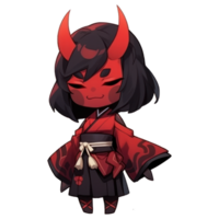 mignonne chibi oni ai génératif png