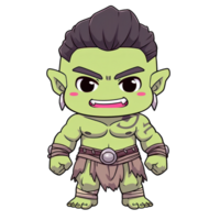 süß Chibi Oger ai generativ png