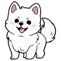 Cute Chibi Dog Clipart AI Generative png