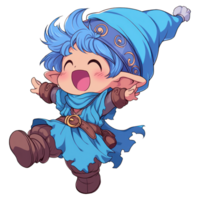 Cute Chibi Gnome AI Generative png