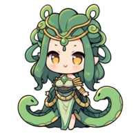 mignonne chibi gorgone ai génératif png