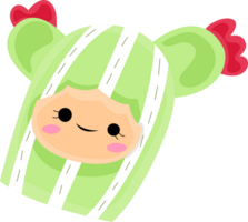 schattig groen cactus png