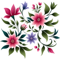 magnifique fleurs décoration. ai génératif png