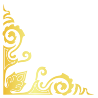 Golden Thai pattern corners decorate the corner edges. png