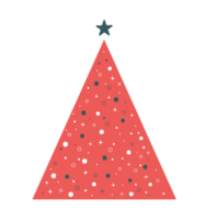 minimaal rood Kerstmis boom illustratie png