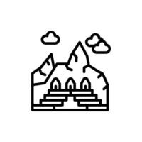 Machu Picchu icon in vector. Illustration vector