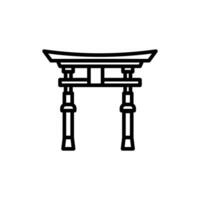 miyajima icono en vector. ilustración vector