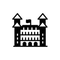 bratislava castillo icono en vector. ilustración vector