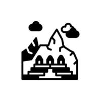 machu picchu icono en vector. ilustración vector