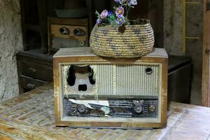 Old and antique items are sold at a flea market in Israel. photo