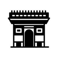 Arc de Triomphe icon in vector. Illustration vector