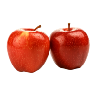 Fresh two apple fruit Generative Ai png