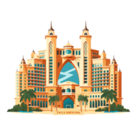 atlantis das Palme Dubai generativ ai png