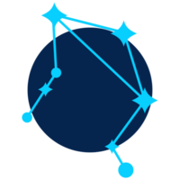 Libra astrológico estrella firmar moderno ilustración png transparente antecedentes