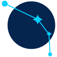 Áries astrológico Estrela placa moderno ilustração png transparente fundo