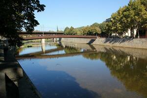 Girona España 06 11 2022 . Girona es un ciudad en Cataluña en del nordeste España, acostado en el bancos de el onyar río. foto