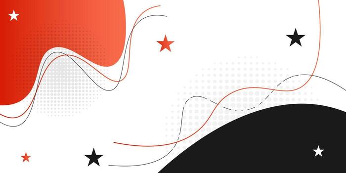 Abstract banner background design with geometric fluid and liquid line shape and gradient color with design elements vector