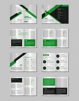 Company profile, multipage flyer brochure, portfolio magazine, annual report, catalog and a4 multipage template design vector