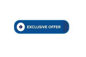 new exclusive offer  website, click button, level, sign, speech, bubble  banner, vector