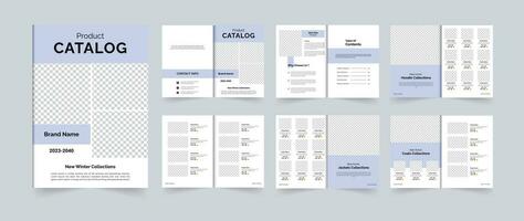 Winter product catalog or fashion catalog or clothing catalog template design vector