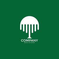 simple tree logo for law company or etc vector