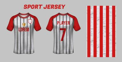 deporte jersey diseño tela textil para sublimación vector