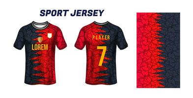 deporte jersey diseño tela textil para sublimación vector