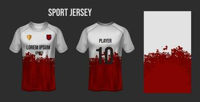 deporte jersey diseño tela textil para sublimación vector